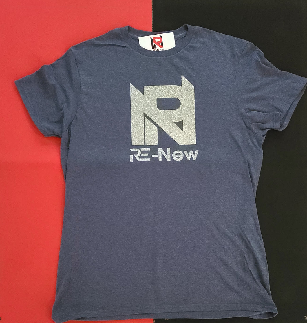 Blue/Grey Ladies Logo T-Shirt