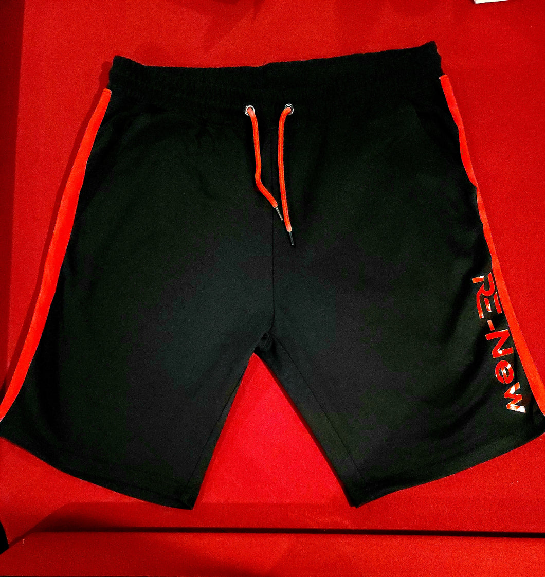 Black/Red RE-New Logo Shorts